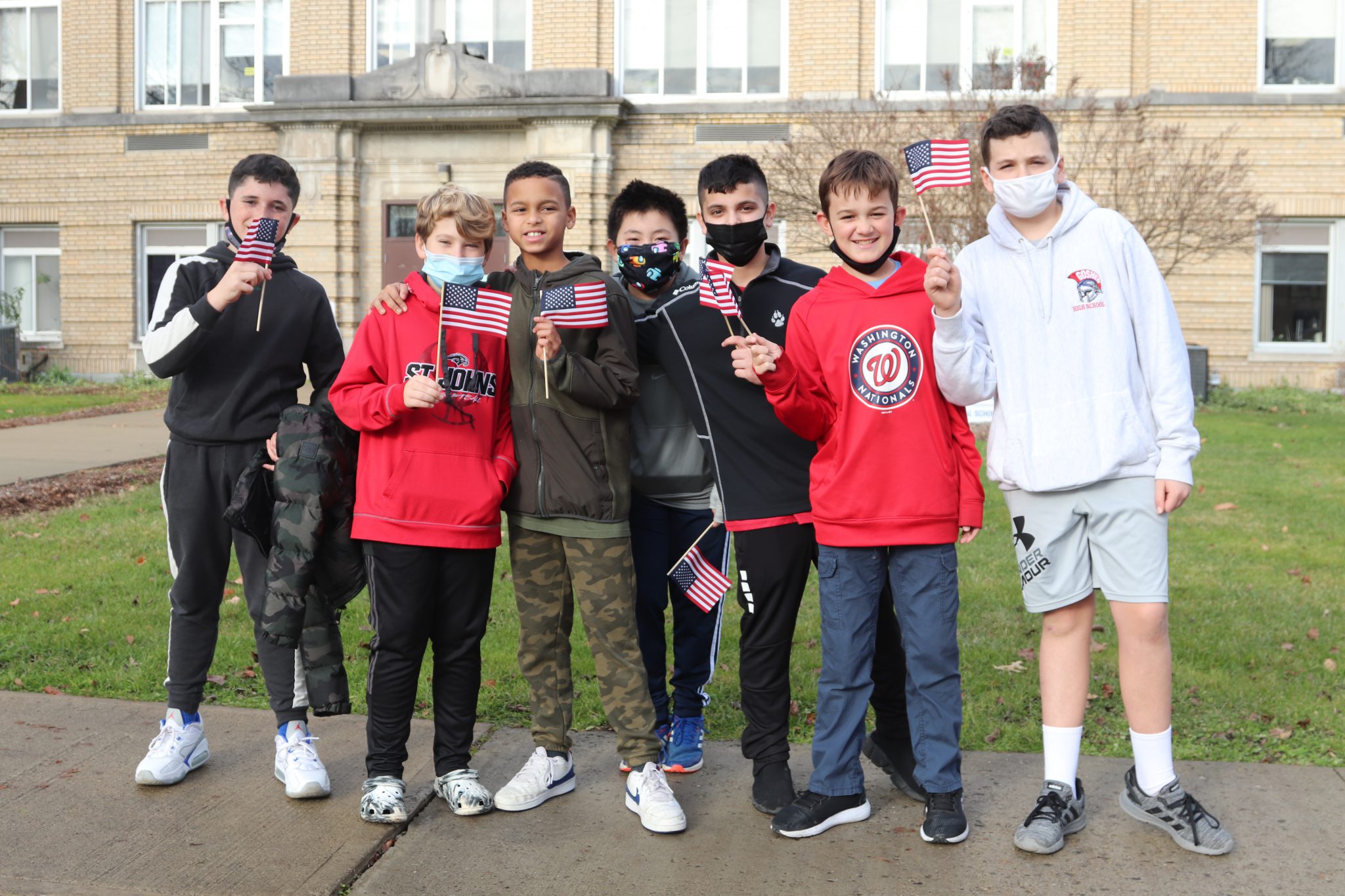 Sixth graders Wreaths Across America to Goshen Goshen Central School District, Goshen, NY